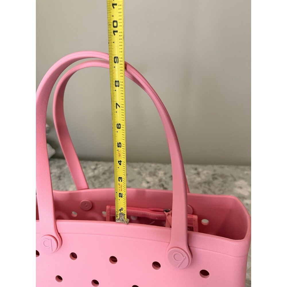 Bogg Bag Bitty Tote Bubblegum Pink Small EVA Beach Pool Bag Waterproof Purse - Picture 8 of 9